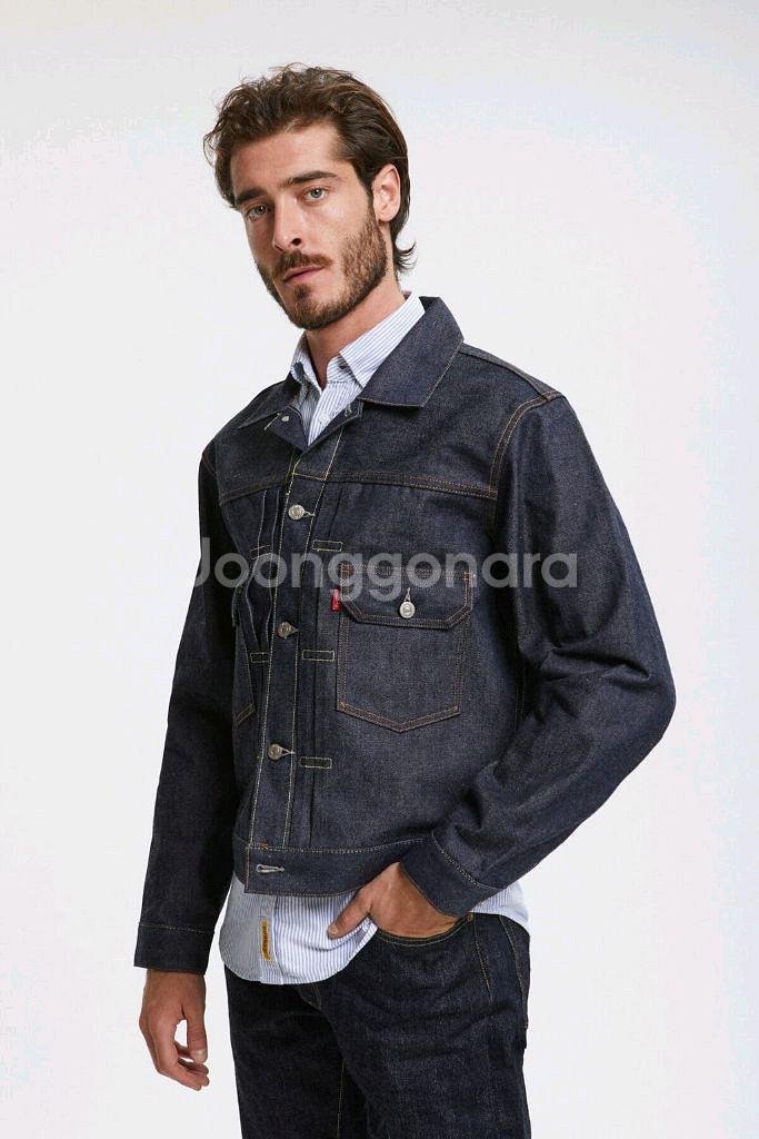 리바이스 LVC 1953 타입2 자켓 리지드 S 38--7