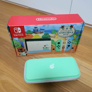 (신품급) 닌텐도스위치 동숲에디션 신형 배터리개선판