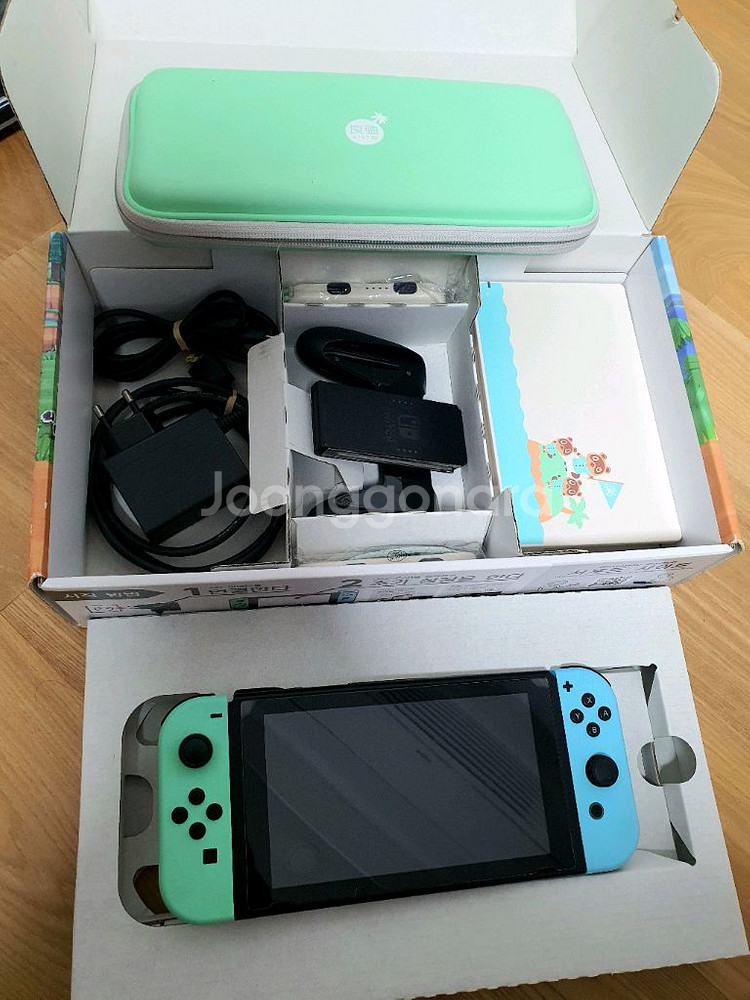 (신품급) 닌텐도스위치 동숲에디션 신형 배터리개선판--1
