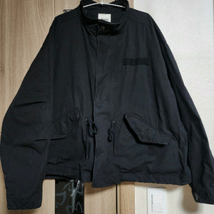 RARE 남여공용 오버핏 블랙 야상 점퍼