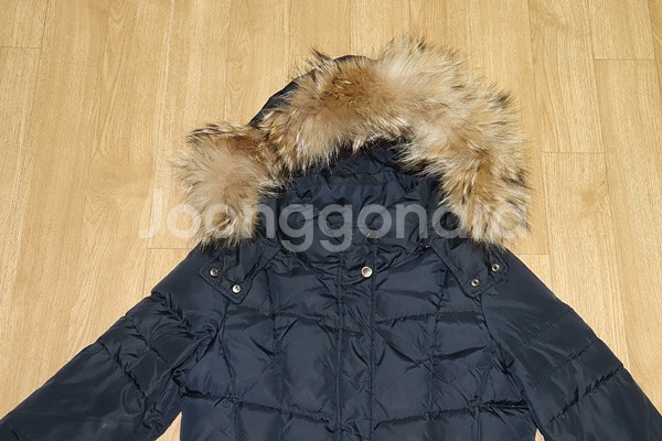 (66)1624.헤지스/다크네이비 다운롱패딩자켓--2