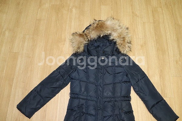 (66)1624.헤지스/다크네이비 다운롱패딩자켓--1