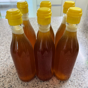 오늘 갓 짠 시골에서 농사지은 국산 들기름