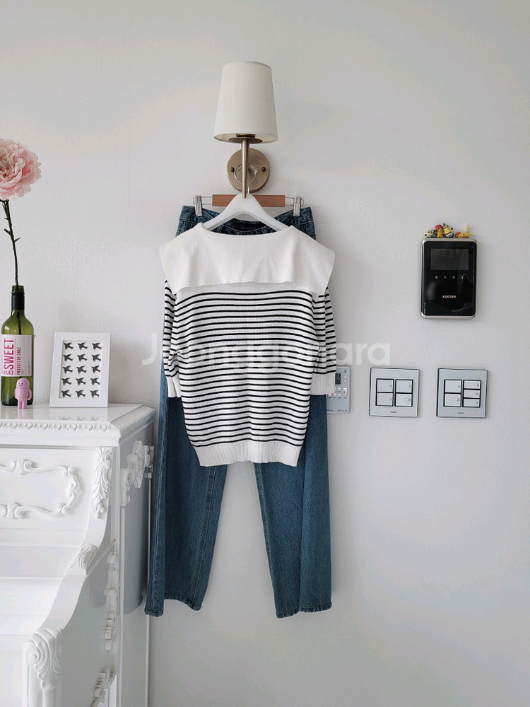 예쁜 니트ㆍ완벽핏 세미와이드청바지(반택포)--6