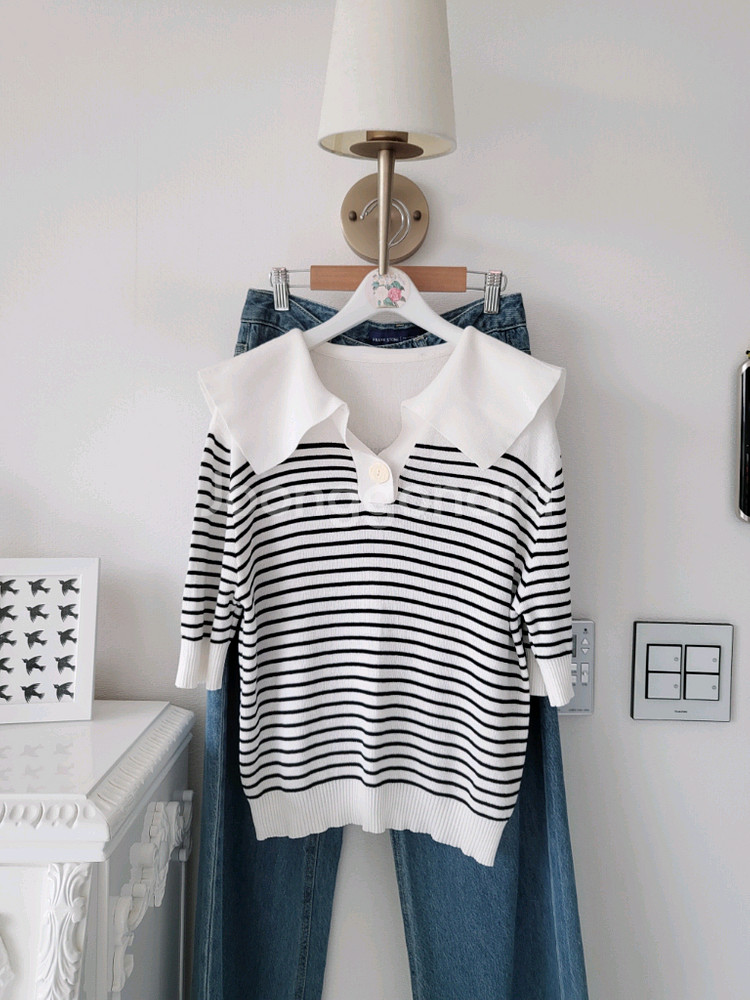 예쁜 니트ㆍ완벽핏 세미와이드청바지(반택포)--7