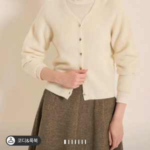 SJSJ 알파카 블렌드 니트 가디건 랑방 타임 마인