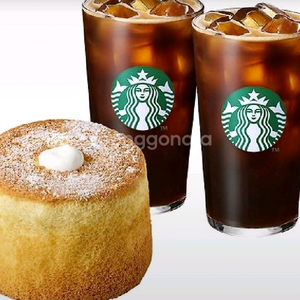 스타벅스 부드러운디저트(아메리카노2잔+생크림카스테라)
