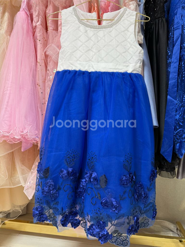 여아드레스 블루화이트--1