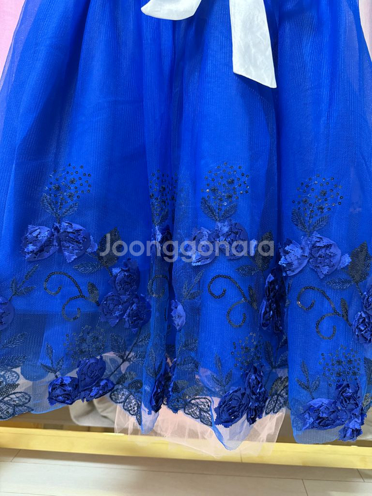 여아드레스 블루화이트--3