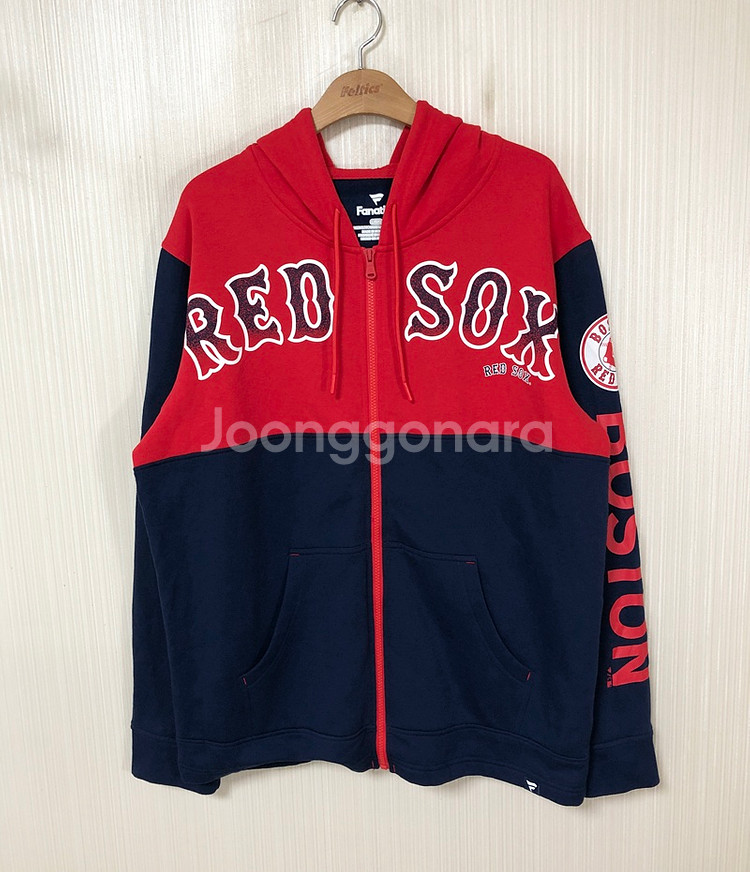 MLB 파나틱스 보스턴레드삭스 후드집업티셔츠 L(해외)--0