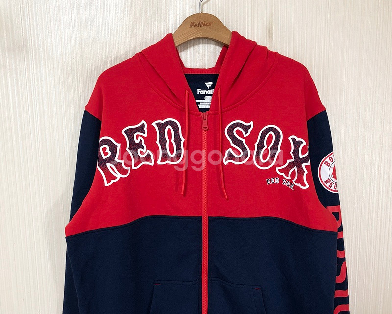 MLB 파나틱스 보스턴레드삭스 후드집업티셔츠 L(해외)--1
