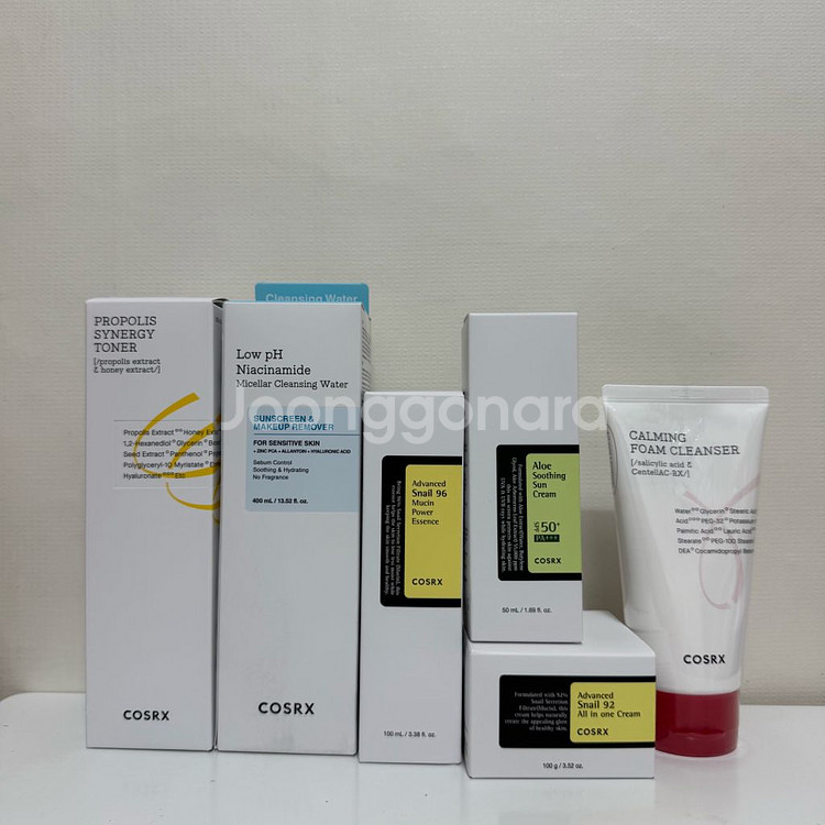 코스알엑스 선크림 에센스 크림 토너 클렌징워터 폼클렌저--0