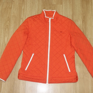 (66)1625.라코스테/오렌지 퀼팅자켓