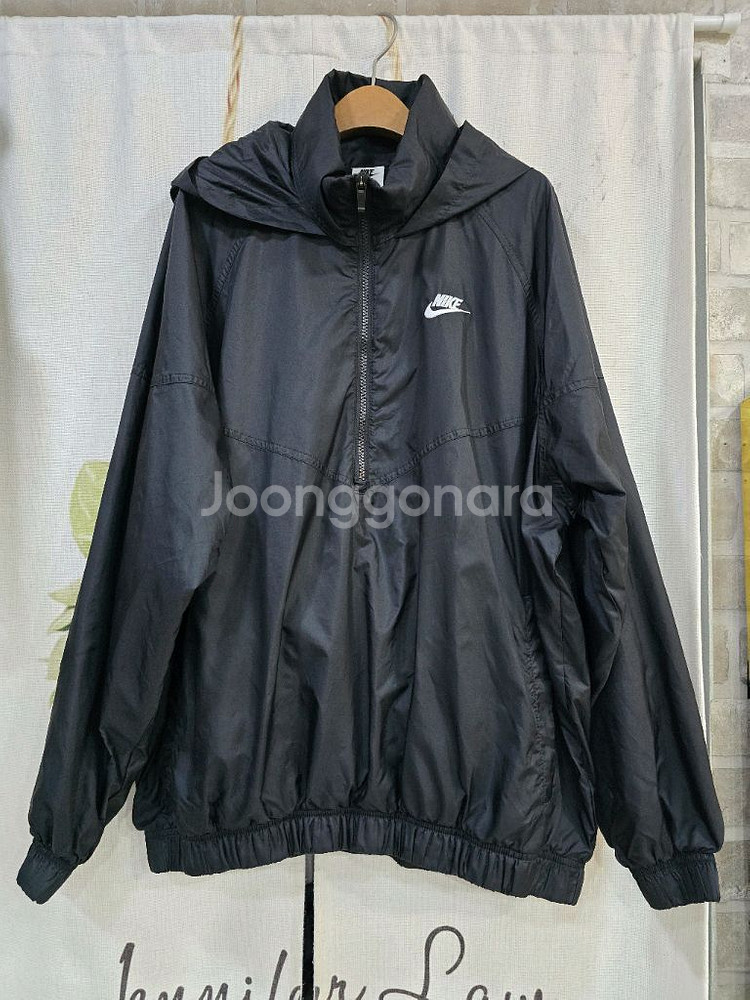 나이키 후드 반집업 바람막이 XL--0
