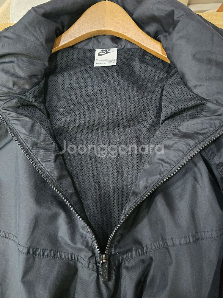 나이키 후드 반집업 바람막이 XL--3