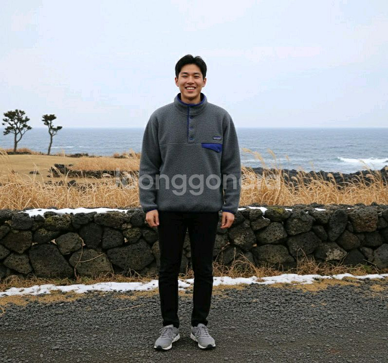 파타고니아 신칠라 스냅티 풀오버 니켈블루 M--0