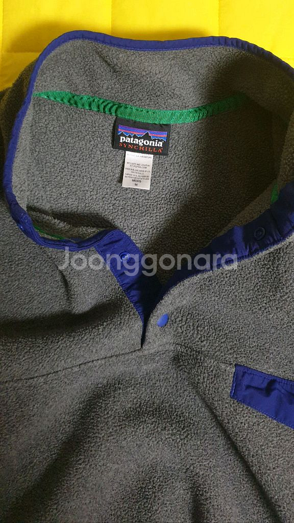파타고니아 신칠라 스냅티 풀오버 니켈블루 M--4
