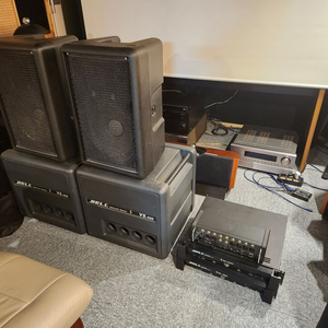 BELL PA 스피커, 우퍼 , 앰프 2개