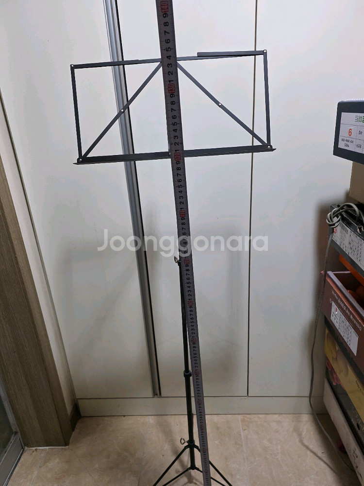 검정색 접이식 보면대 악보대--0