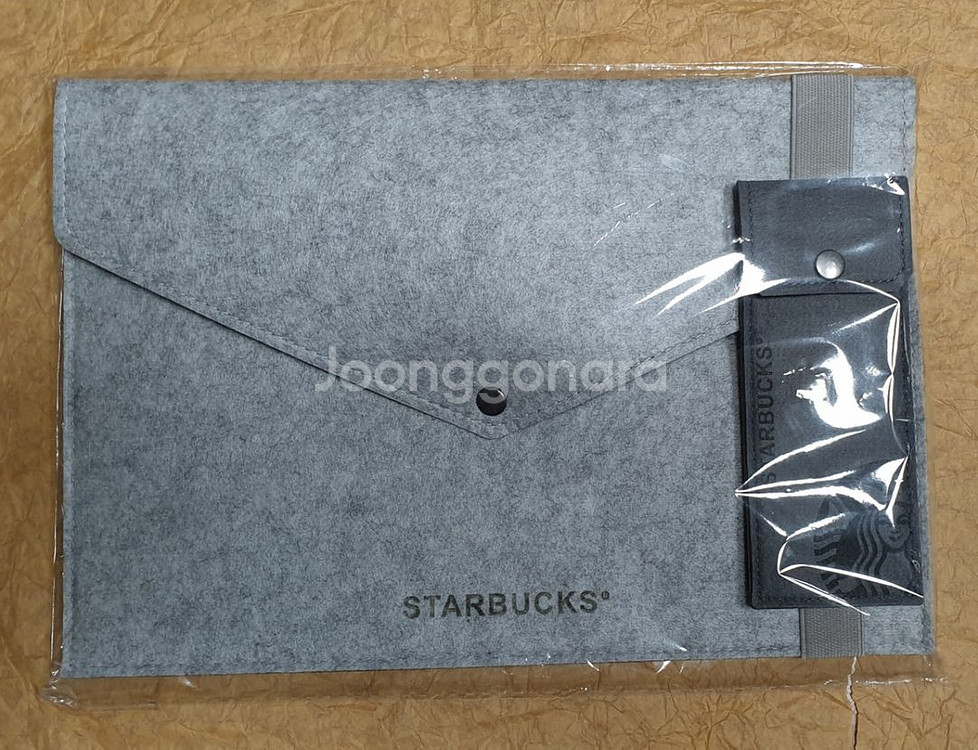 스타벅스 테블릿파우치 밴딩형 펜슬 파우치 포함--0