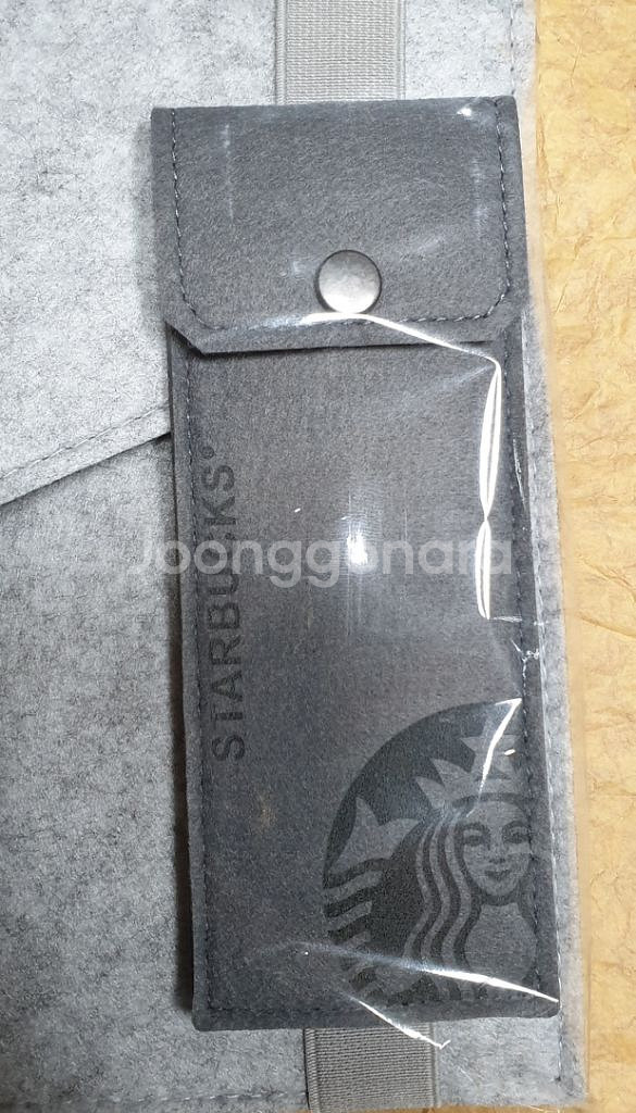 스타벅스 테블릿파우치 밴딩형 펜슬 파우치 포함--2