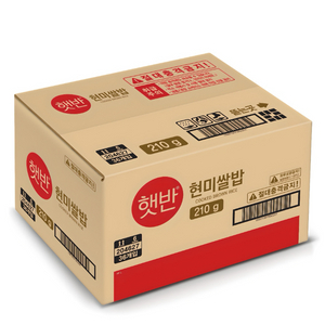햇반 210g 36개 판매합니다(10박스)