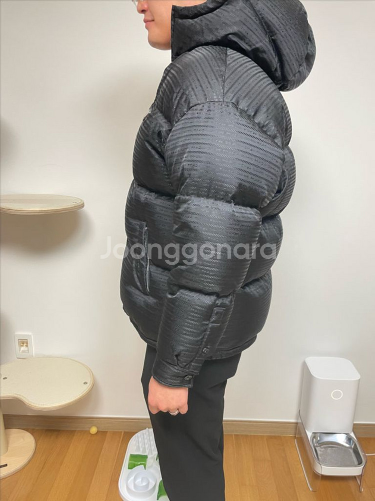 프라다 리나일론 자카드 패딩--9