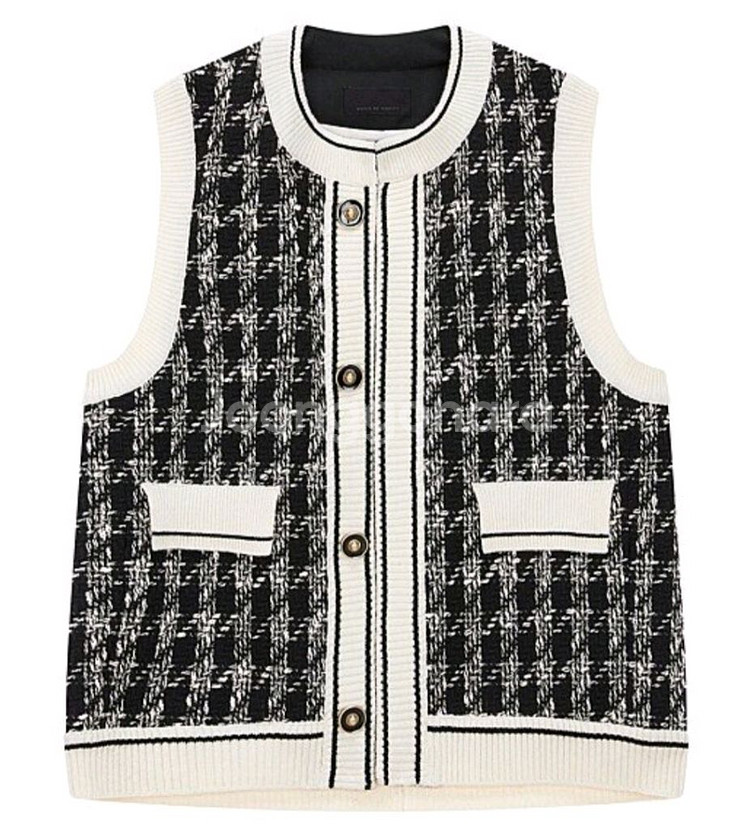 [새상품]보브(VOV) 모던 트위드 베스트--1