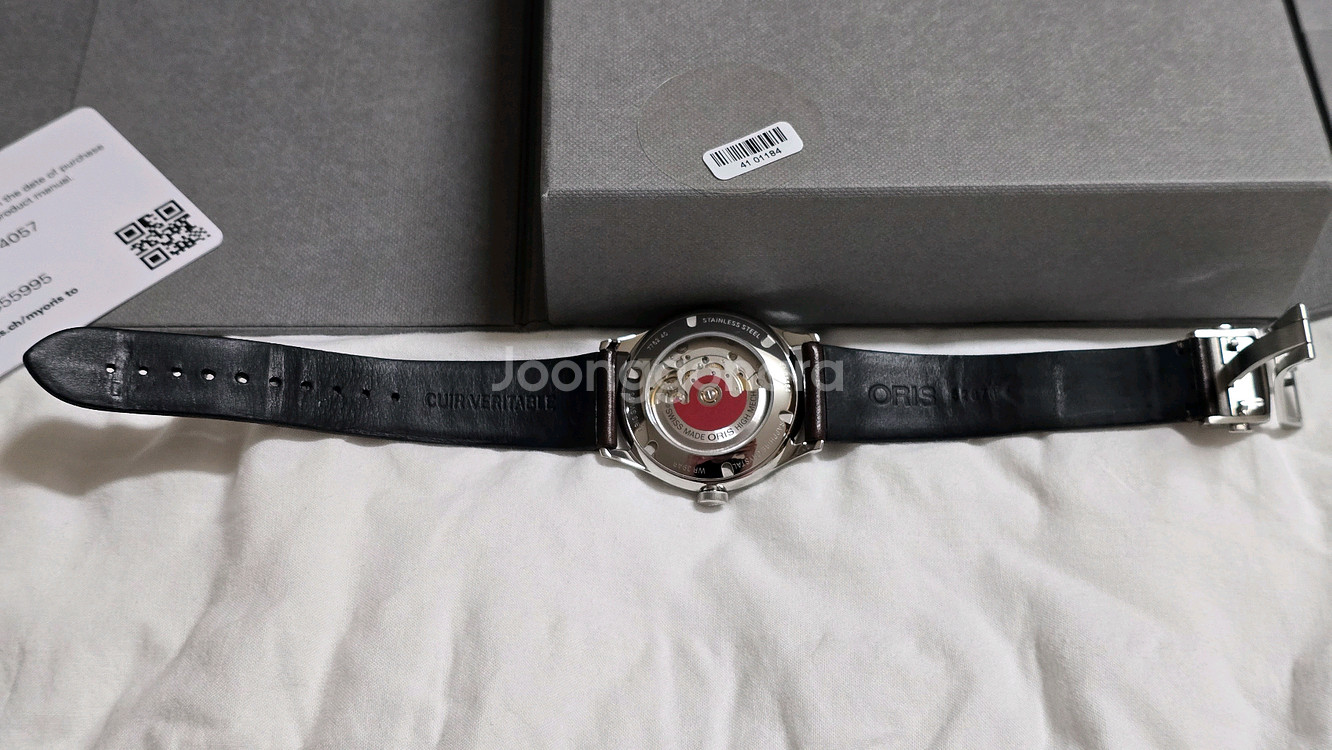 오리스 아뜰리에 S 그린 오토매틱 시계--5