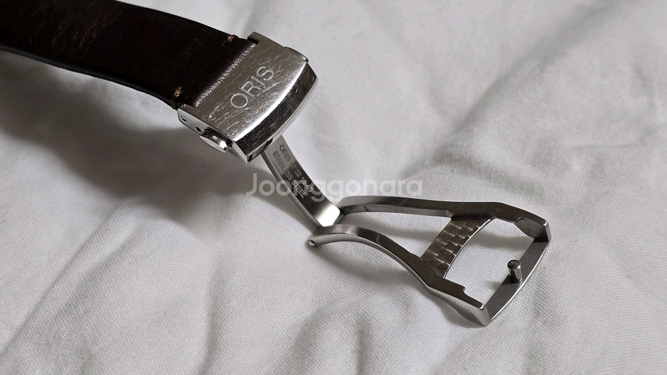 오리스 아뜰리에 S 그린 오토매틱 시계--6