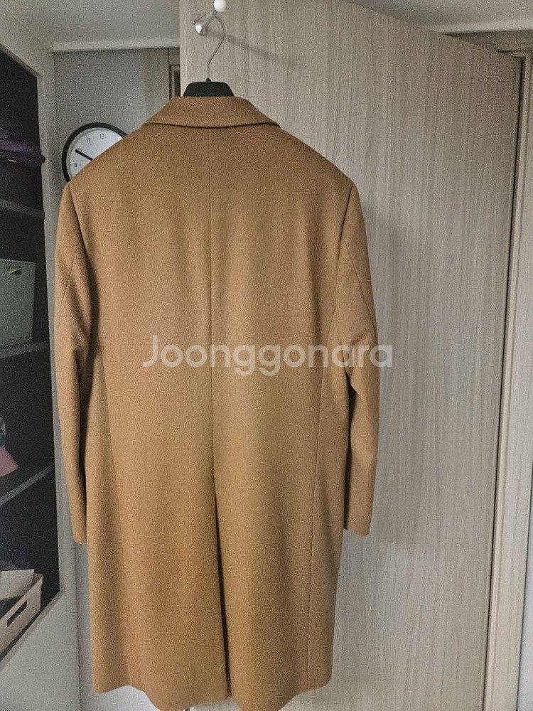 새상품) 타임옴므 캐시미어 코트 브라운100 팝니다--2