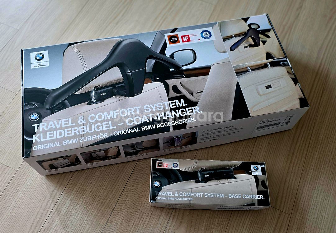 BMW (순정)차량용 코트 행거 & 베이스 캐리어 세트--3