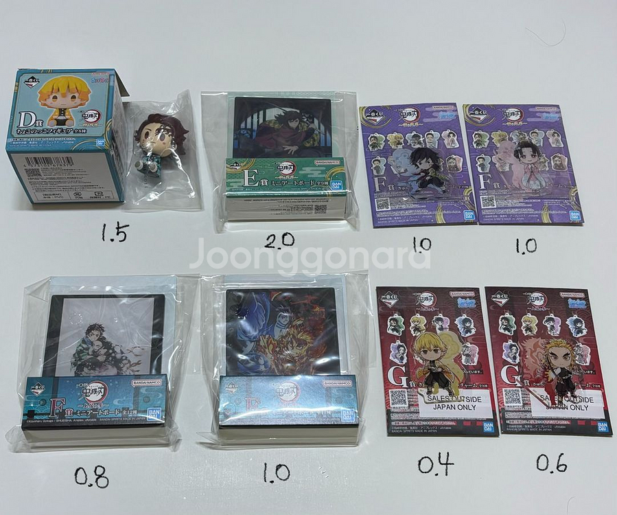 귀멸의칼날 귀칼 쿠지 제일복권 초코노코 피규어 포스터--1