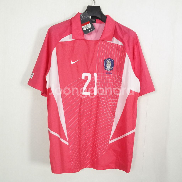 나이키 2002월드컵 박지성마킹 축구유니폼L 택달림--0