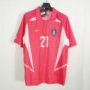 나이키 2002월드컵 박지성마킹 축구유니폼L 택달림