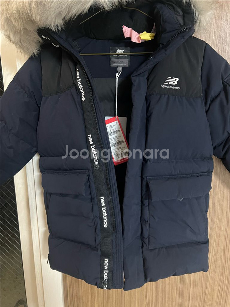 뉴발란스키즈 구스패딩 네이비 130 판매--3