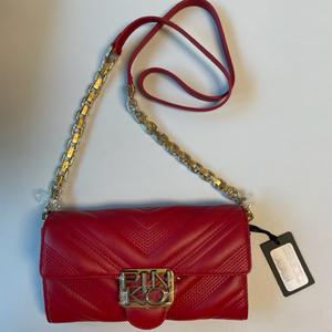 Pinko 이태리 소가죽 숄더백 (red)