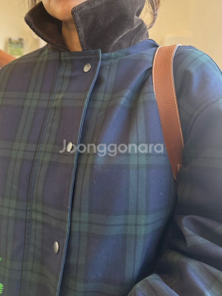 [배럴라이프마켓] 윈터 잉글체크 퍼 코트/새상품--2