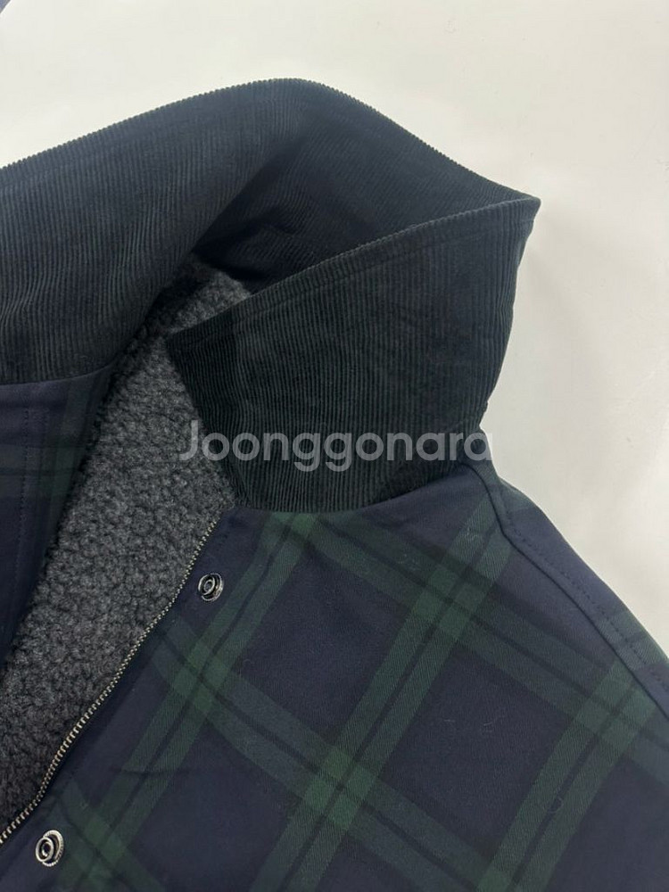 [배럴라이프마켓] 윈터 잉글체크 퍼 코트/새상품--9