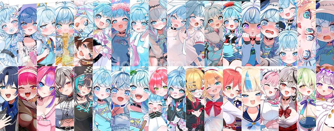 홀로라이브 FLOW GLOW 미즈미야 스우 굿즈 세트--1