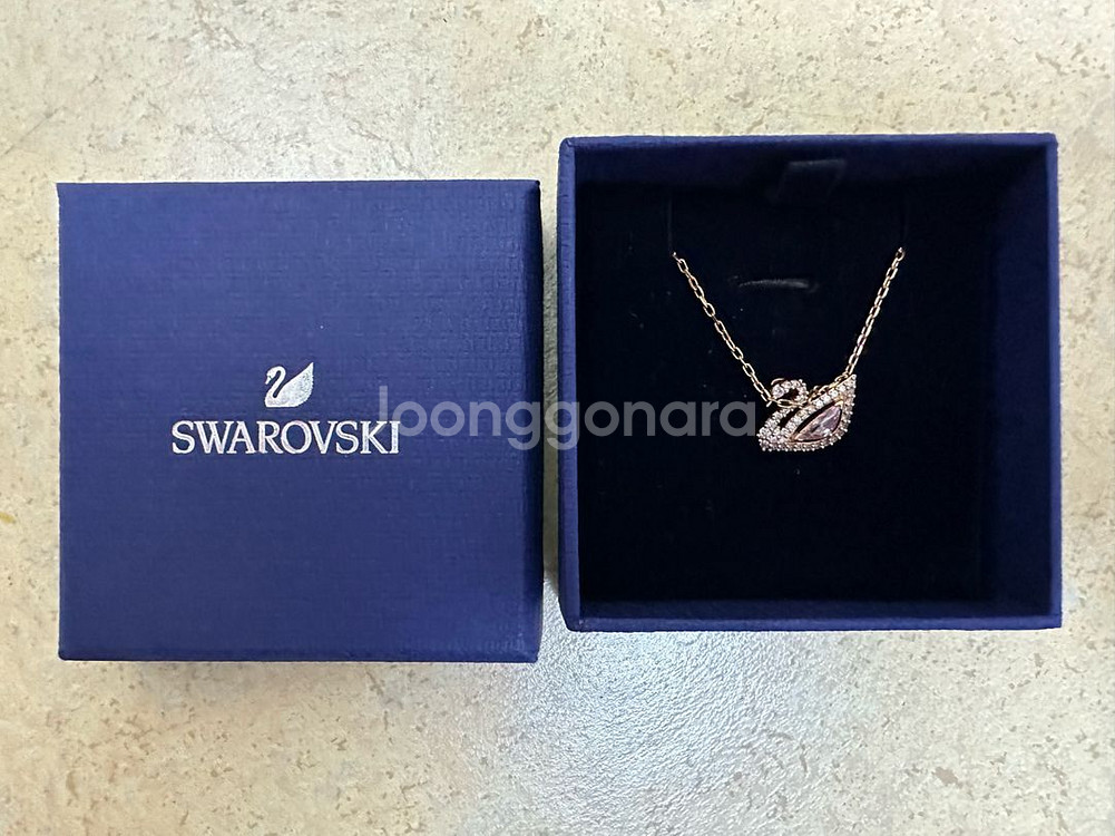 다즈링 스완 핑크 목걸이--0