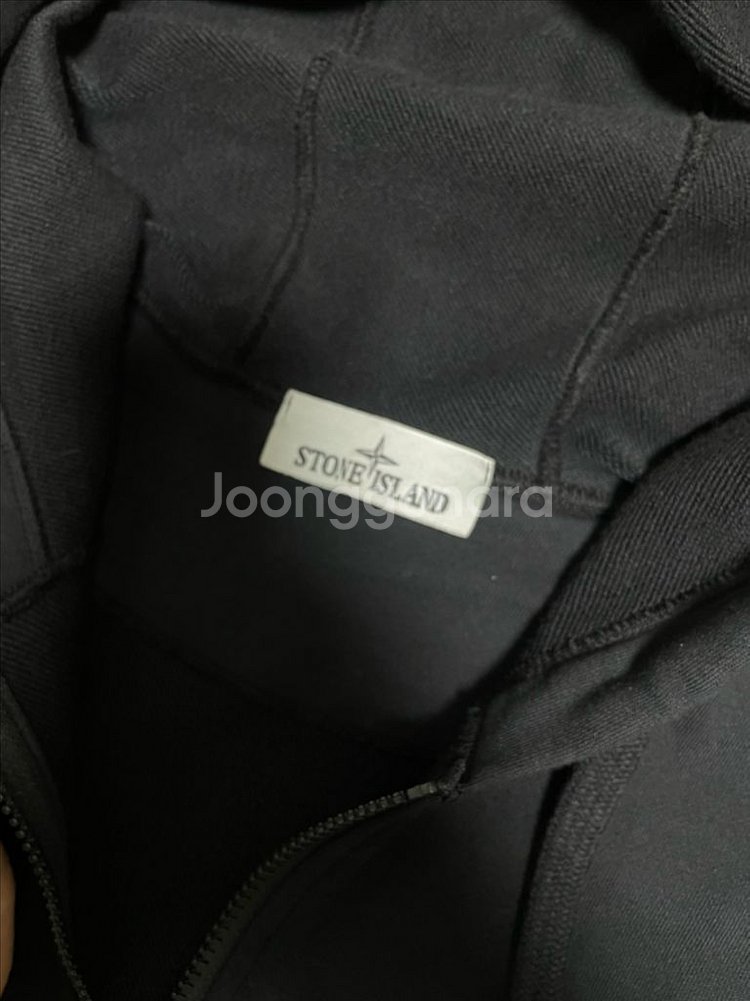 25ss 스톤아일랜드 후드집업 블랙 m--2