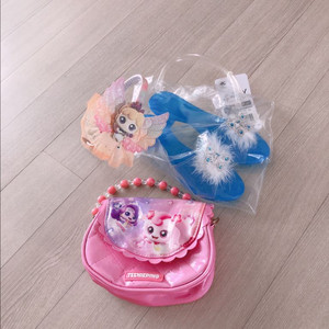 티니핑 가방,머리띠, 공주구두 세트