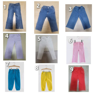 거의새상품)여아 팬츠 110호(4-5세) 9종