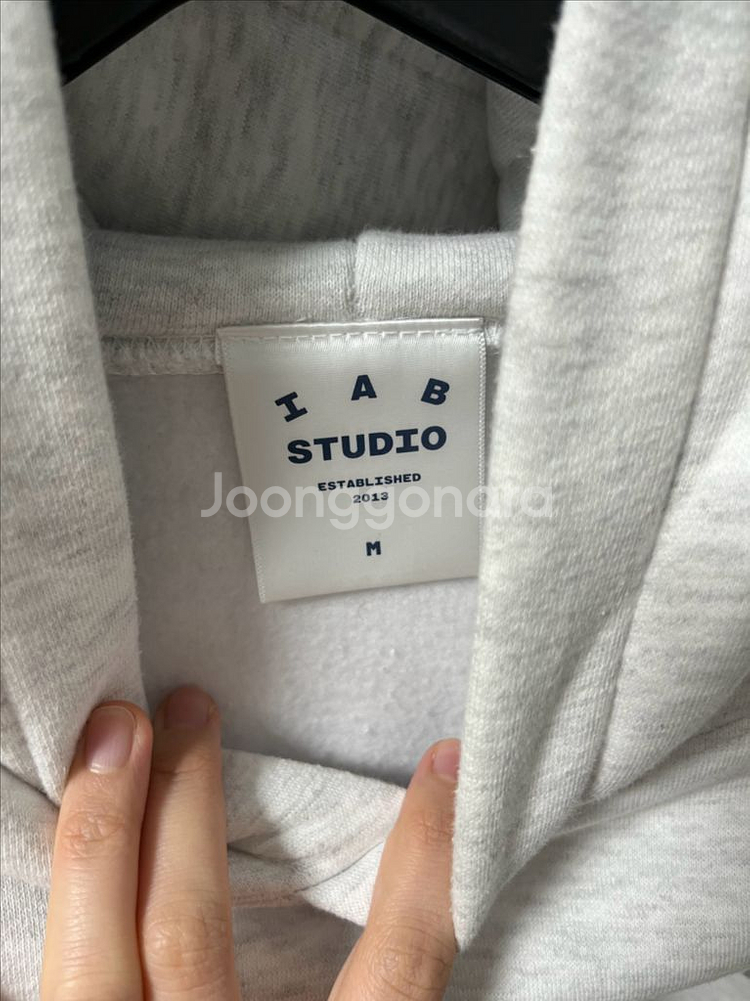 iab 후드티 (사이즈 m)--9