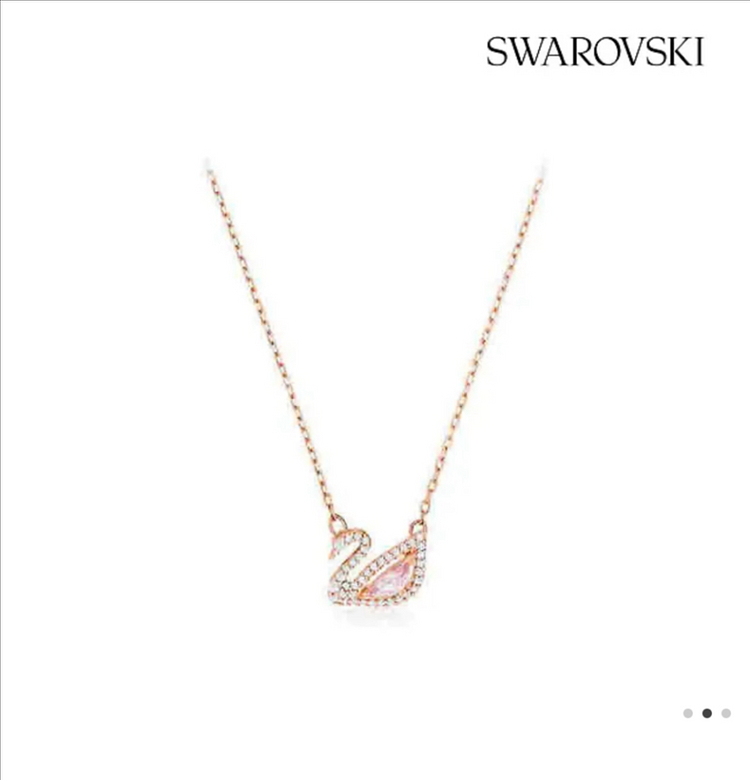 다즈링 스완 핑크 목걸이--1