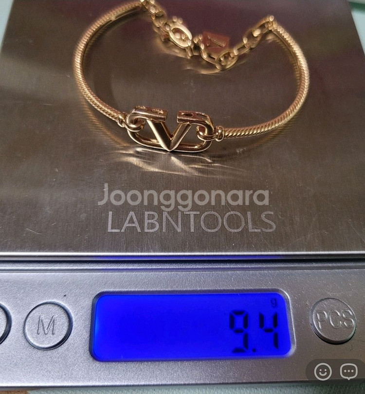 18k 로즈골드 팔찌--2