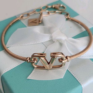 18k 로즈골드 팔찌