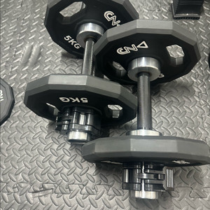 쿠스포츠 덤벨바, CNK 우레탄 원판 5kg 4장