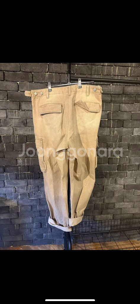 [중고] 남자 베이지 카고바지 (32)--1